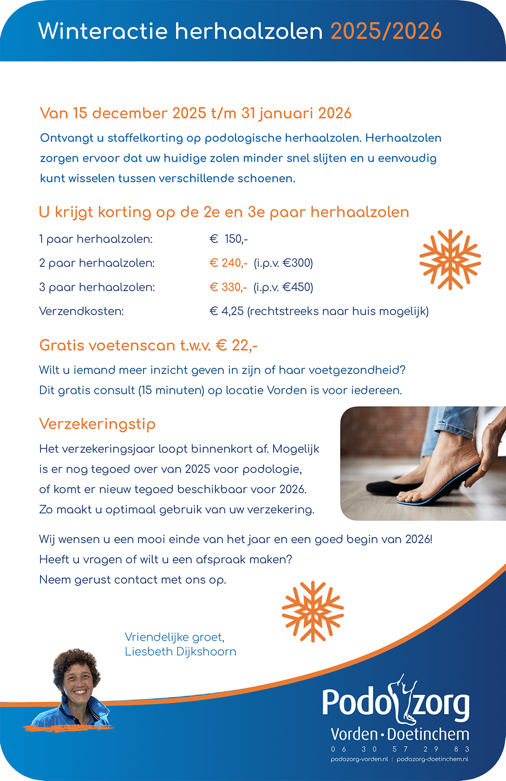 Winteractie bij Podozorg Doetinchem - Vorden Winteractie bij Podozorg Doetinchem - Vorden